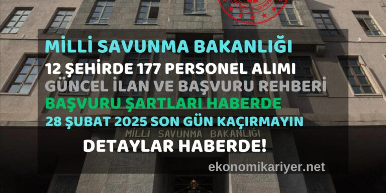 milli savunma bakanlığı personel alımı