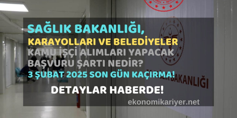 sağlık kamu işçi alımı