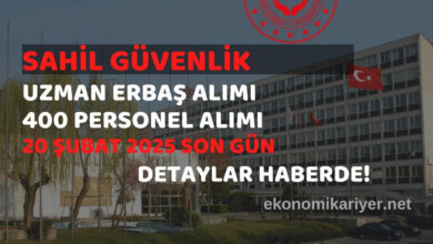 sahil güvenlik personel alımı
