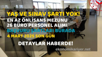büro personeli alımı