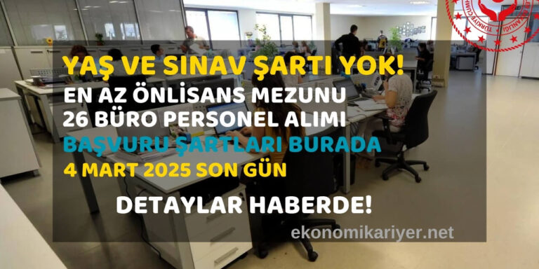 büro personeli alımı