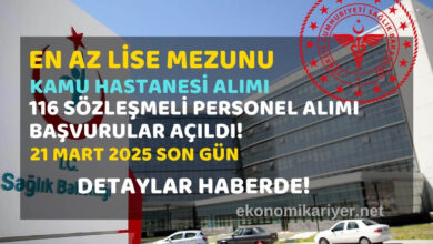 kamu hastanesi personel alımı