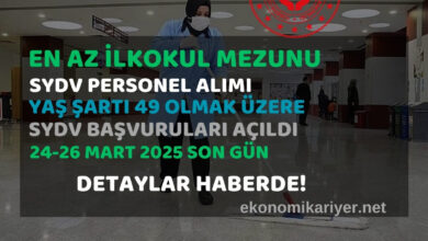 sydv personel alımı