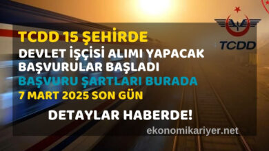 tcdd personel alımı