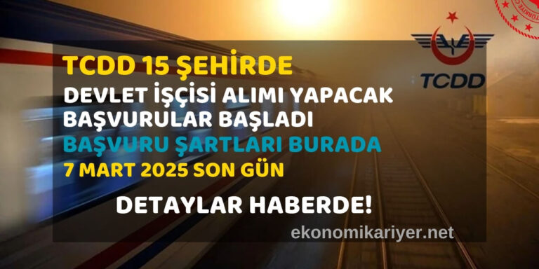 tcdd personel alımı