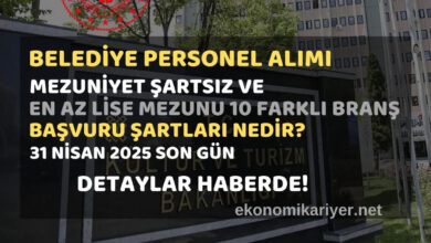 belediye personel alımı