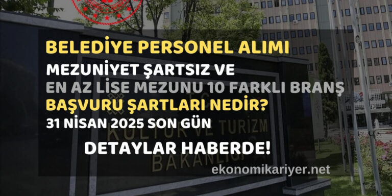 belediye personel alımı