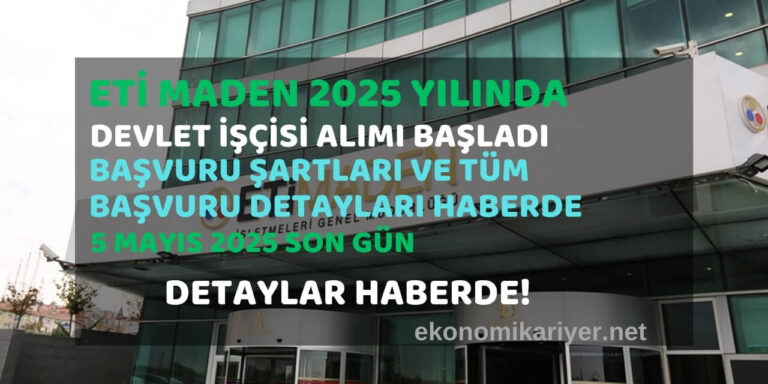 eti maden personel alımı
