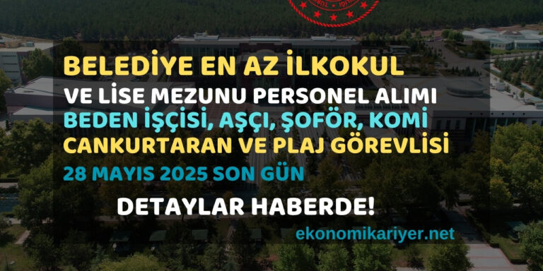 belediye personel alımı