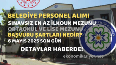 belediye personel alımı