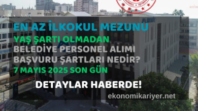 belediye personel alımı