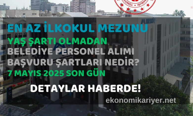 belediye personel alımı