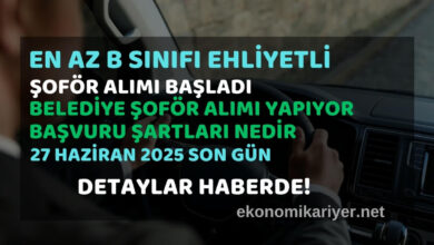 belediye şoför alımı