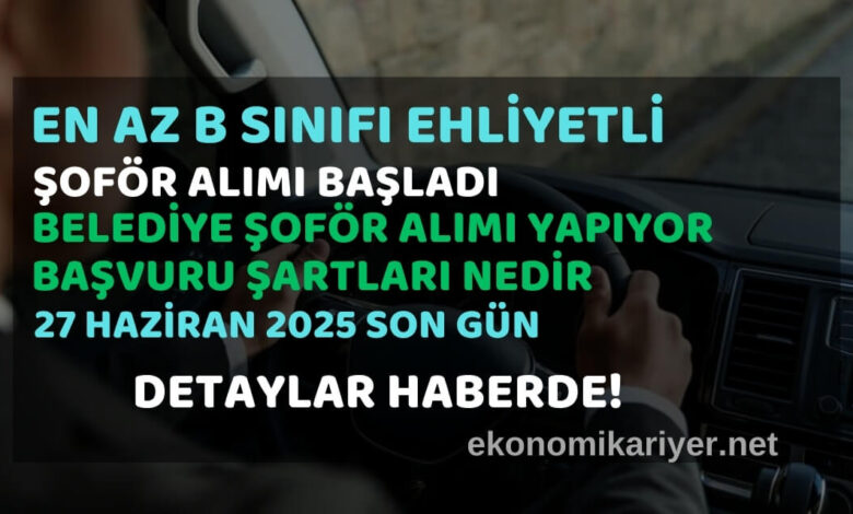 belediye şoför alımı