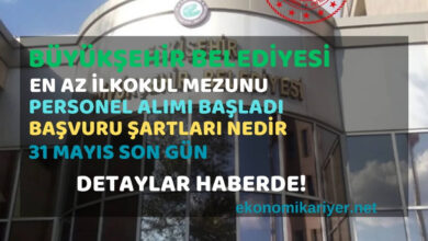 büyükşehir belediyesi personel alımı