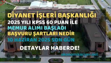 diyanet işleri başkanlığı memur alımı
