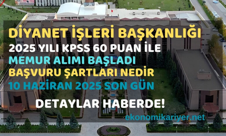 diyanet işleri başkanlığı memur alımı