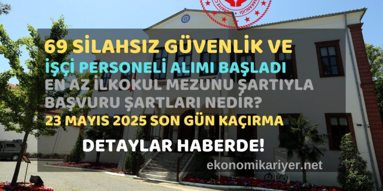 en az ilkokul güvenlik personeli alımı