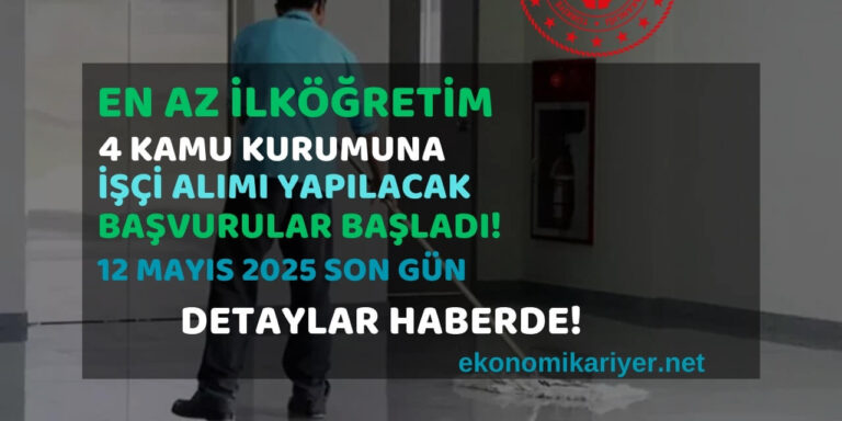 en az ilkokul işçi alımı