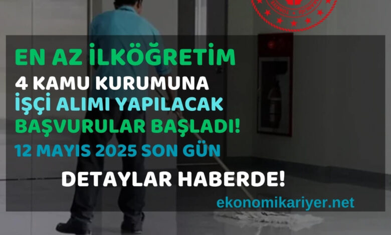 en az ilkokul işçi alımı