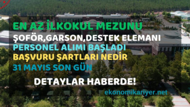 en az ilkokul personel alımı