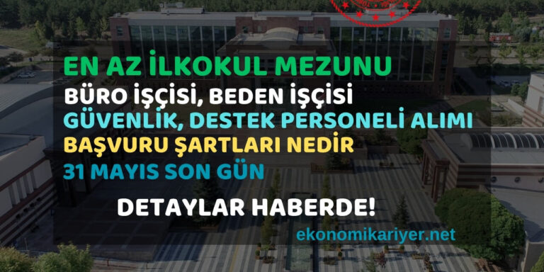 en az ilkokul personel alımı