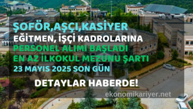 en az ilkokul personel alımları