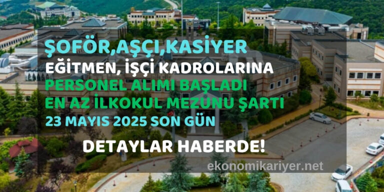 en az ilkokul personel alımları