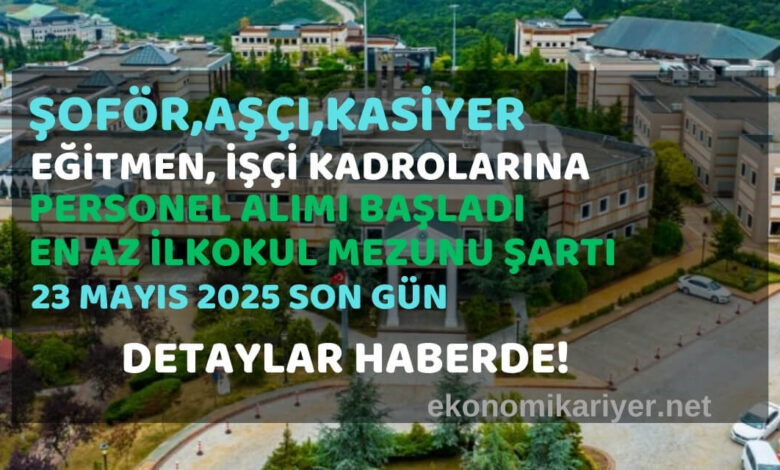 en az ilkokul personel alımları