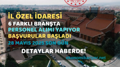 il özel idaresi personel alımı