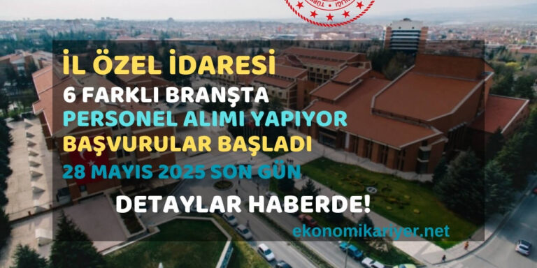 il özel idaresi personel alımı