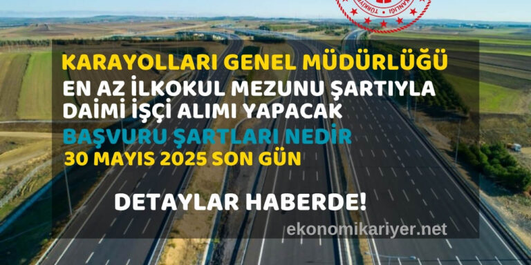 karayolları personel alımı