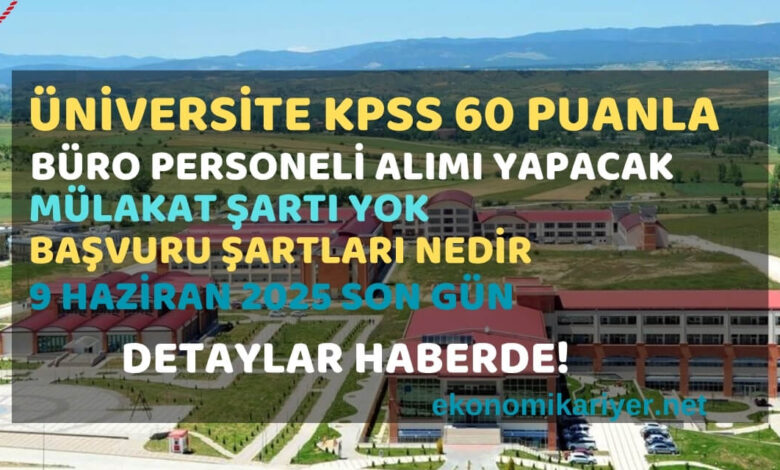 kastamonu üniversitesi personel alımı