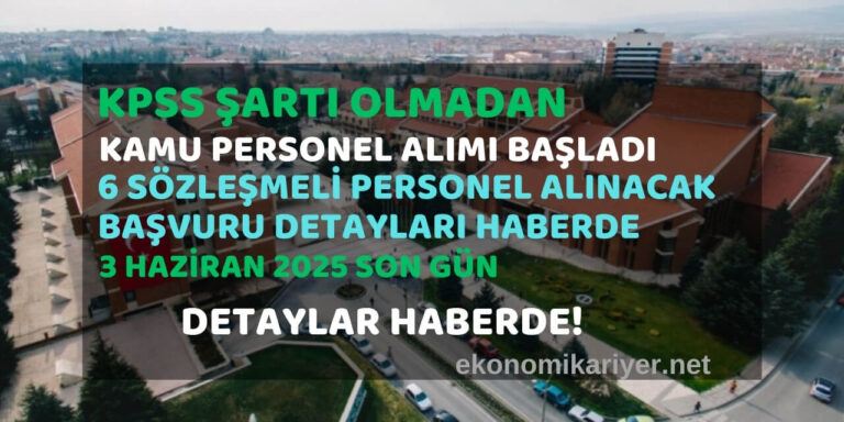 kpss şartsız personel alımı