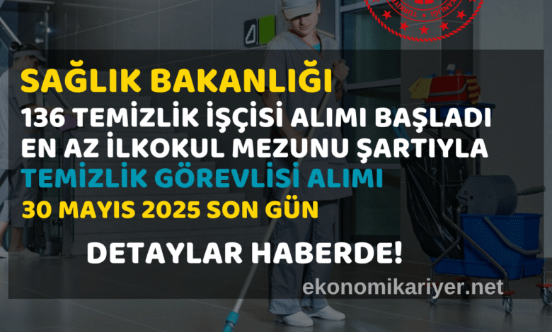 sağlık bakanlığı temizlik işçisi alımı