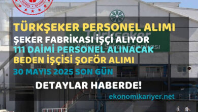 türk şeker personel alımı