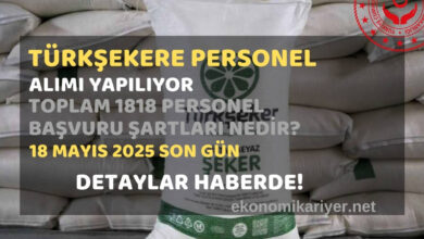 türkşeker personel alımı