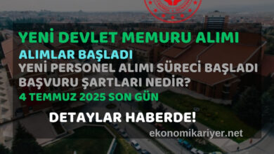 yeni devlet memuru alımı