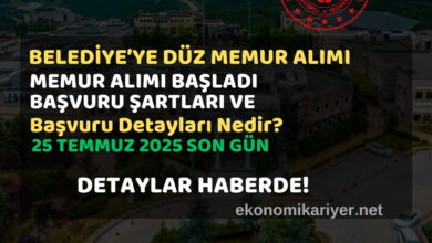 belediye düz memur alımı