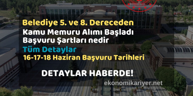 belediye memur alımı