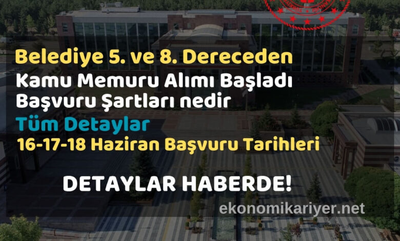belediye memur alımı