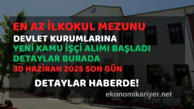 en az ilkokul kamu işçi alımı yapılacak