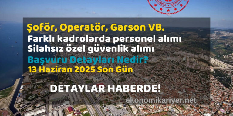 farklı kadrolarda personel alımı