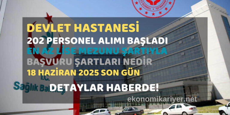 hastane personel alımı başladı