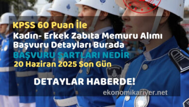kadın erkek zabıta memuru alımı