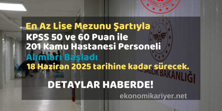 kamu hastanesi personel alımı