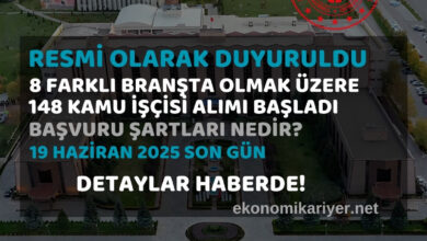kamu işçi alımı başladı