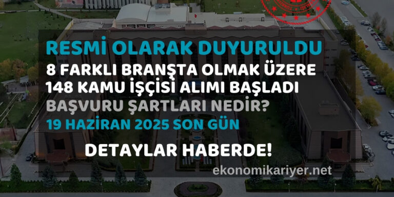 kamu işçi alımı başladı