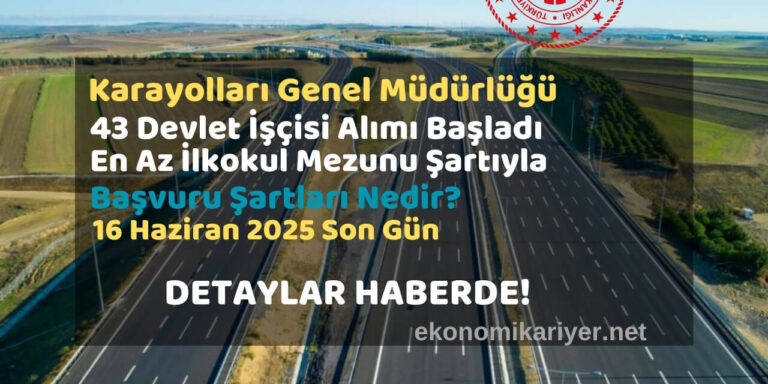 karayolları personel alımı