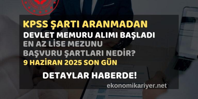 kpss şartsız memur alımı